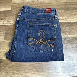 Judy Blue Women's Denim Jeans Blue 2XL Stretch Pockets Button Logo